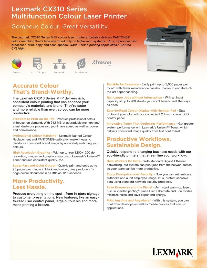 Lexmark CX310 series User manual