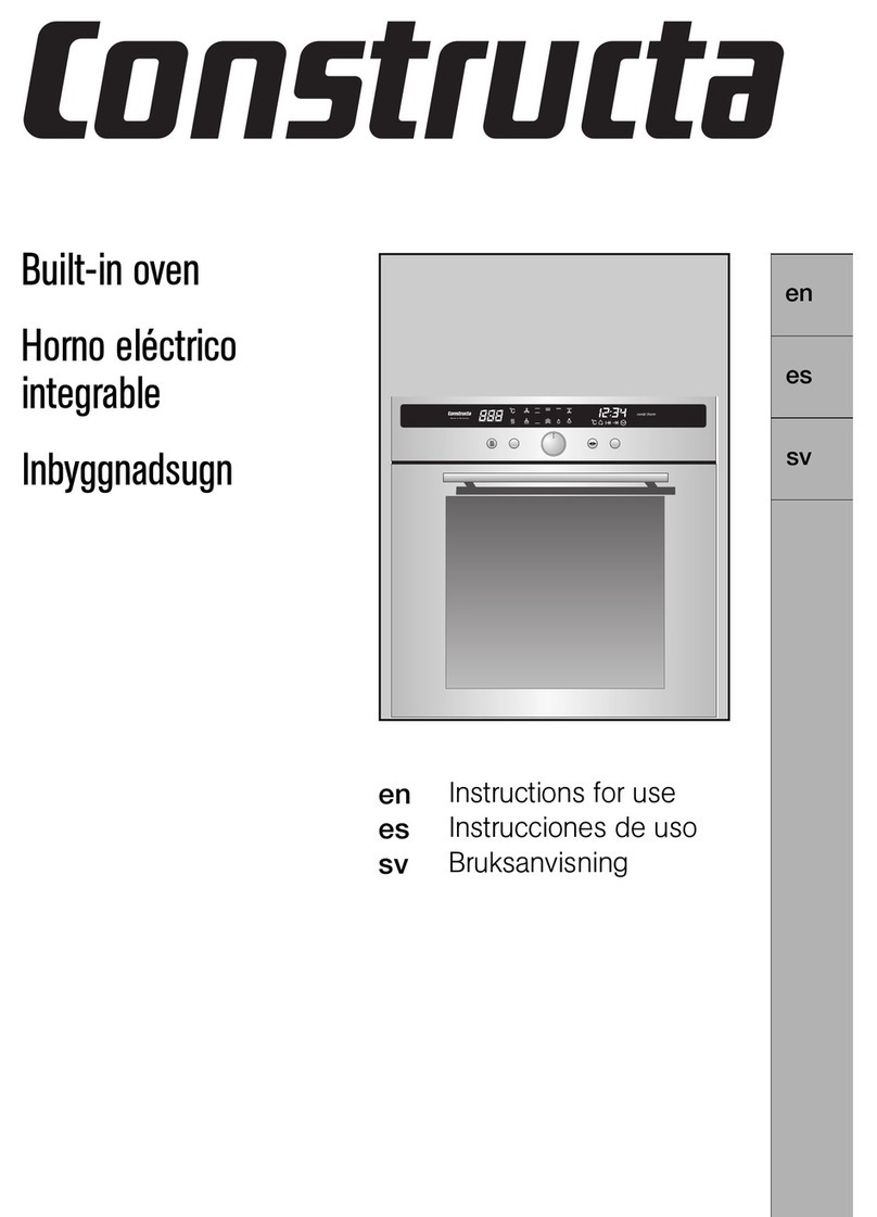 CONSTRUCTA Built-in oven User manual