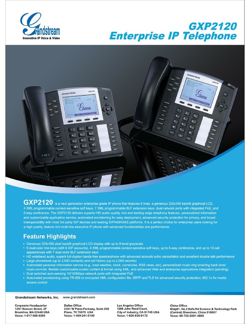 Grandstream Networks GXP2120 User manual