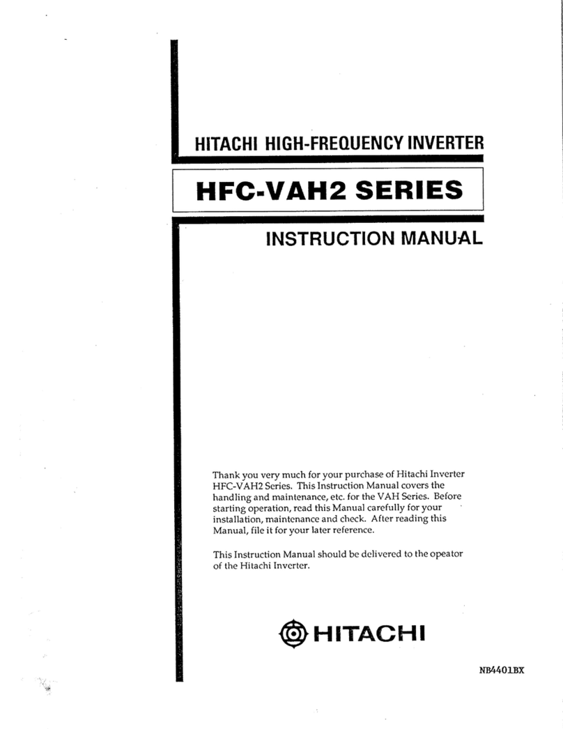 Hitachi HFC-VAH2 series instruction manual