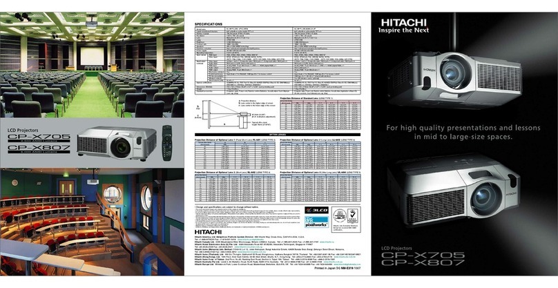 Hitachi CP-X705 User manual Hitachi CP-X705 User manual