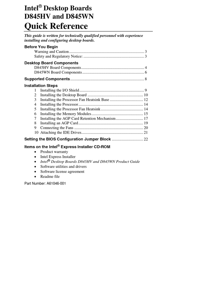 Intel D845HV User manual