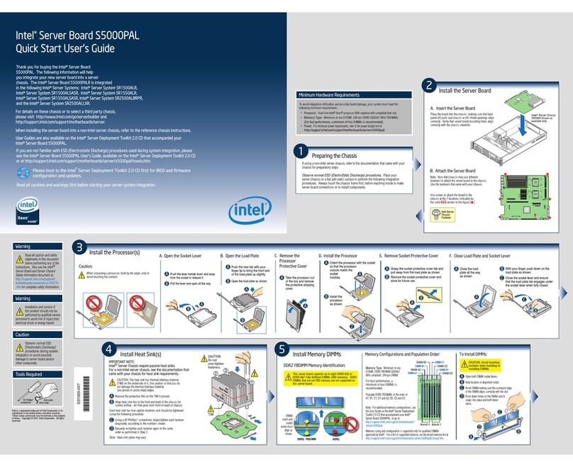 Intel S5000PAL Setup guide