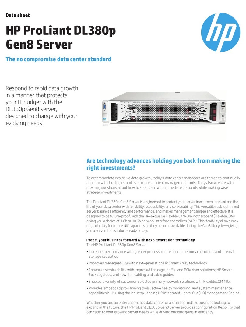 HP ProLiant DL380p User manual
