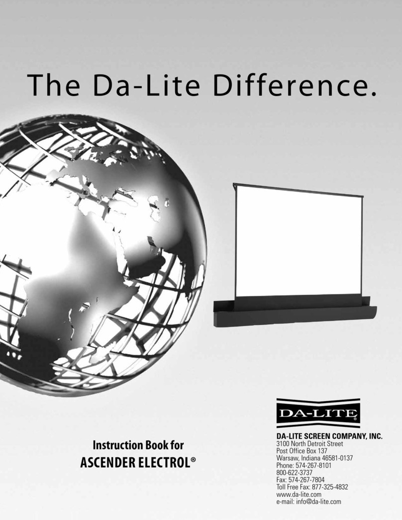 Da-Lite ASCENDER ELECTROL User manual
