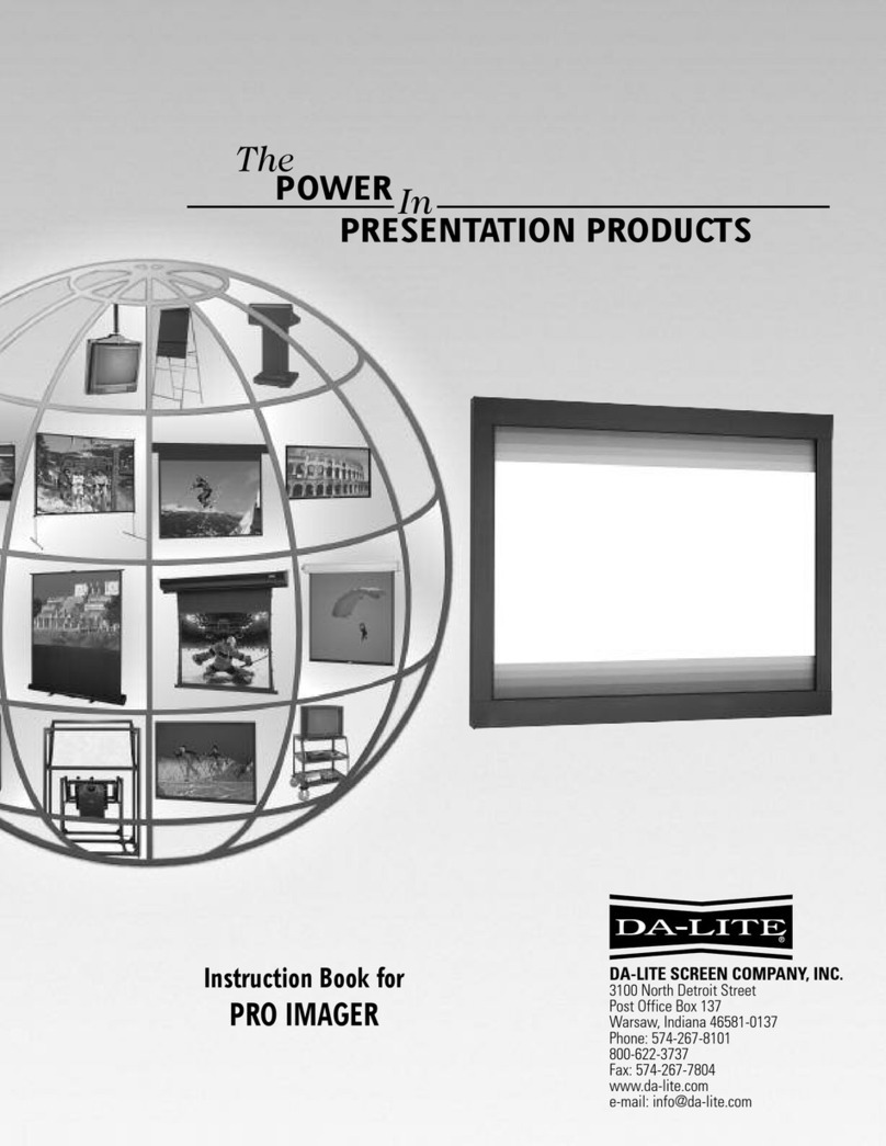 Da-Lite PRO IMAGER User manual