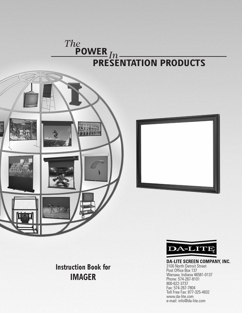 Da-Lite IMAGER User manual