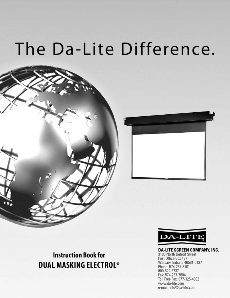 Da-Lite DUAL MASKING ELECTROL User manual