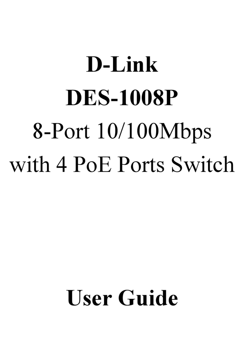 D-Link DES-1008P User manual