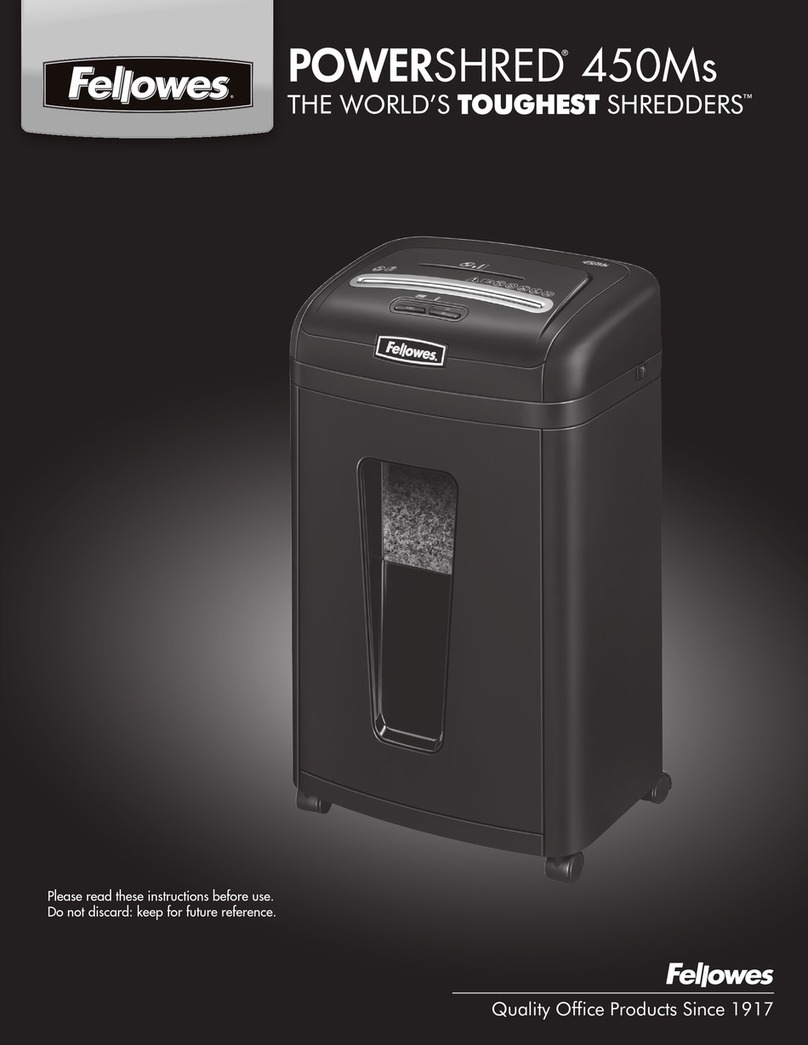 Fellowes powershred 450Ms instructions