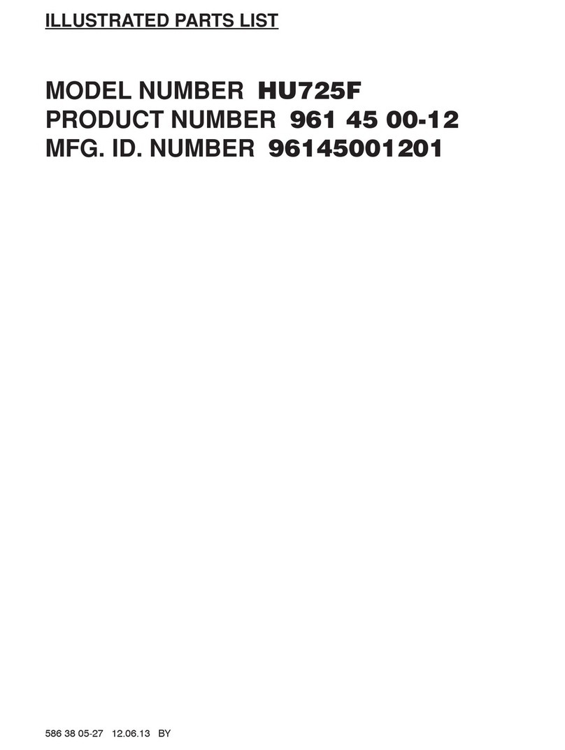 Husqvarna HU725F Illustrated parts list
