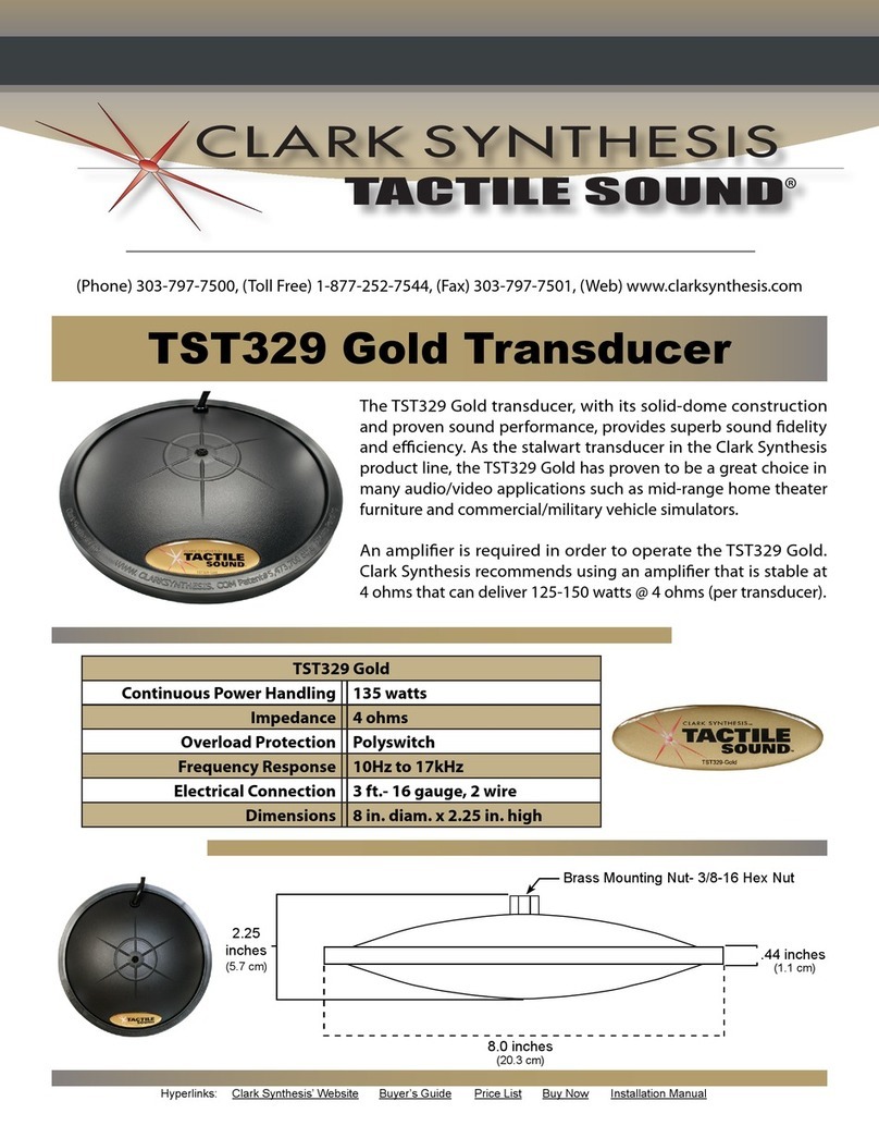 Clark Synthesis TST329 specification Clark Synthesis TST329 specification
