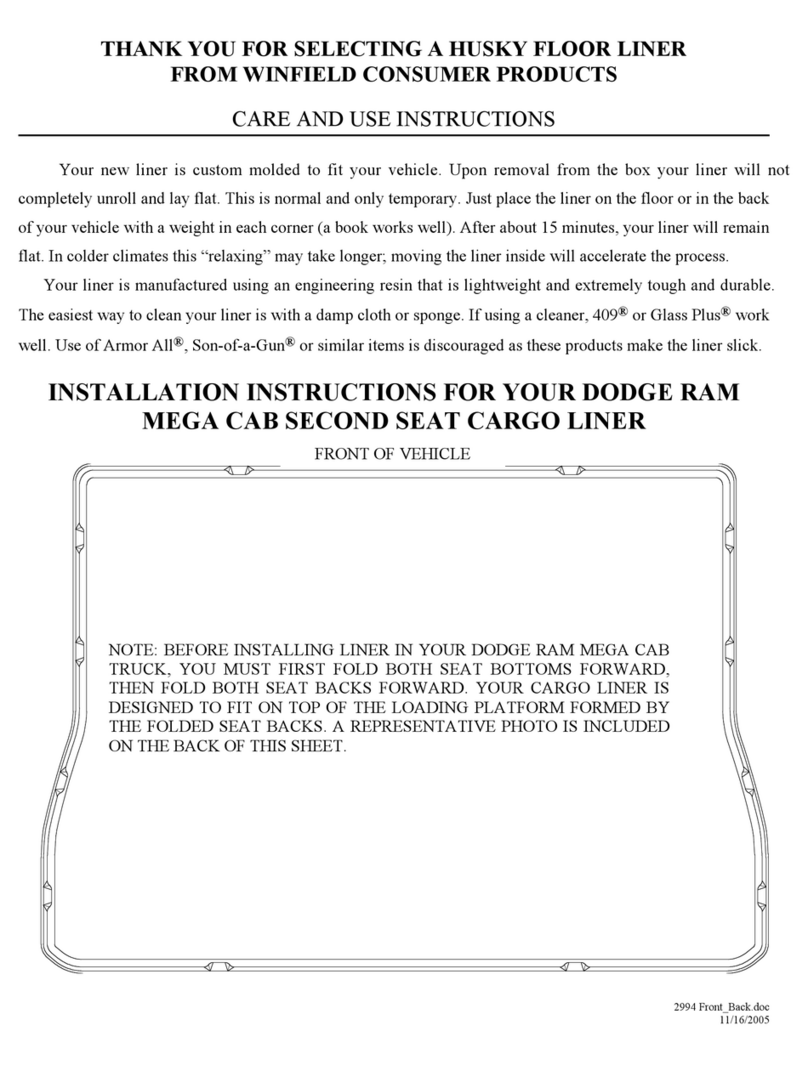 HUSKY LINERS 29941 Manual