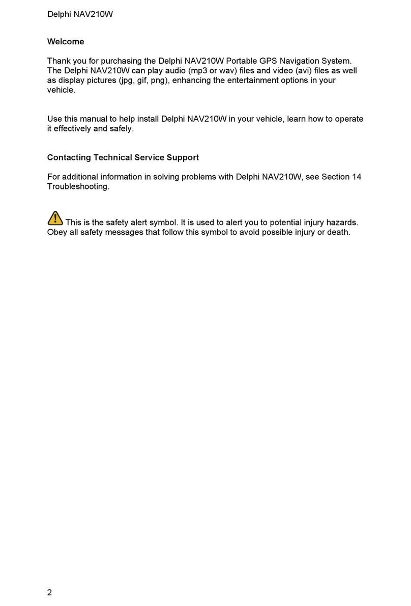 DELPHI GRUNDIG NAV210W owner's manual