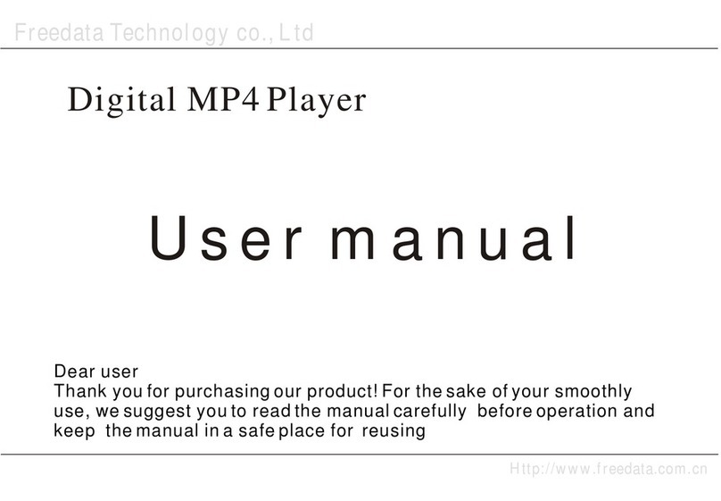 FREEDATA TECHNOLOGY Digital MP4 Player user manual