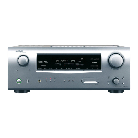 Denon AVR-1508 User manual Denon AVR-1508 User manual