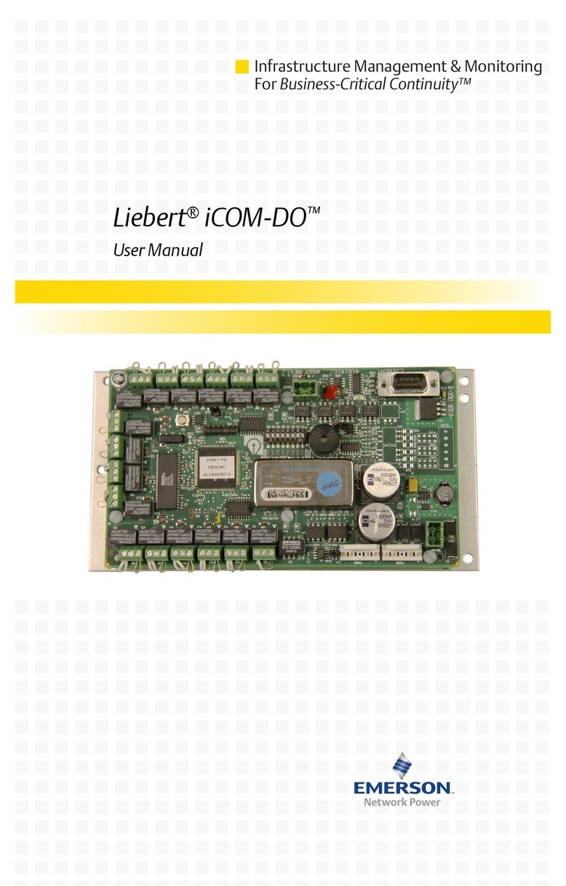 Emerson Liebert ICOM-DO User manual Emerson Liebert ICOM-DO User manual