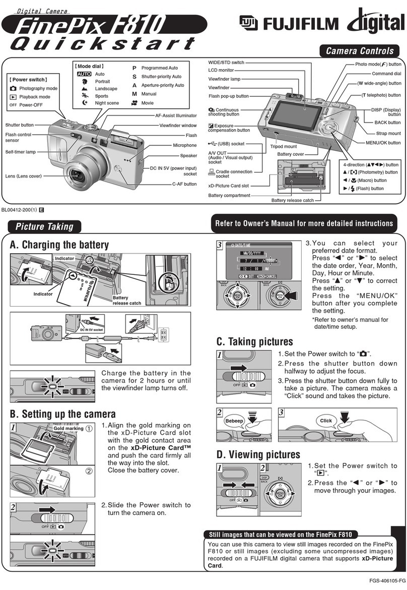 FujiFilm FINEPIX F810 User manual