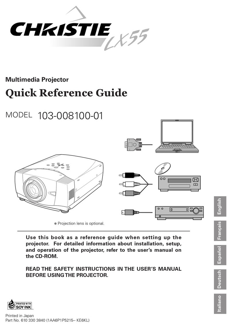 Christie 103-008100-01 User manual