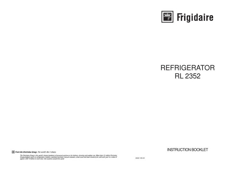 Frigidaire RL 2352 Instruction booklet
