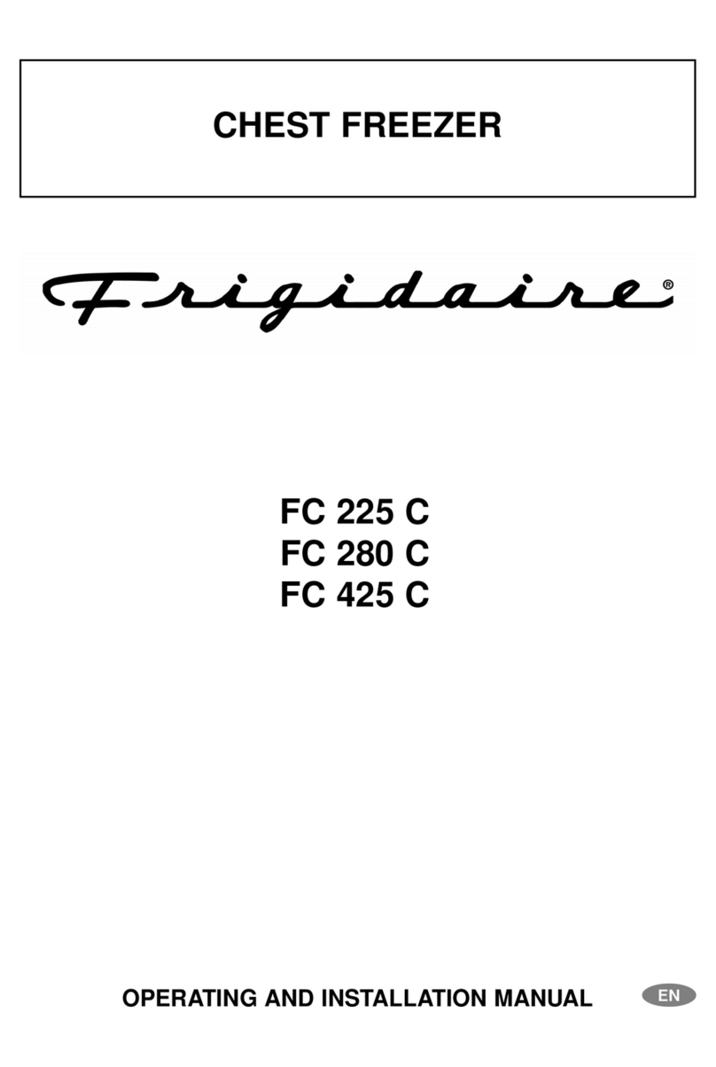 Frigidaire FC 225 C Specification sheet