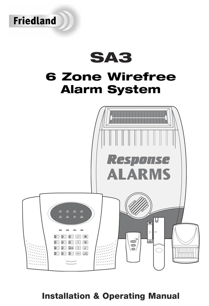 Response Alarms SA3 Installation & operating manual