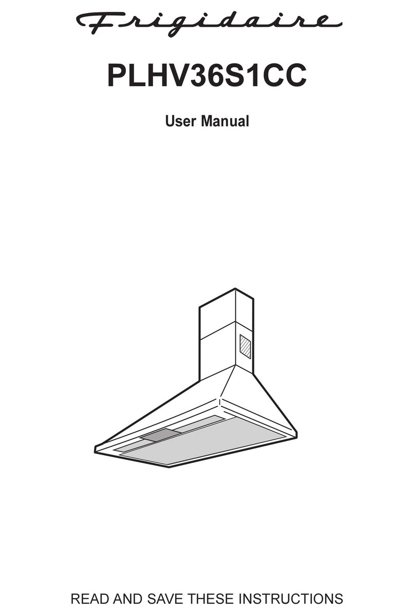 Frigidaire PLHV36S1CC User manual Frigidaire PLHV36S1CC User manual
