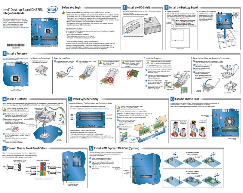 Intel DH87RL Quick setup guide