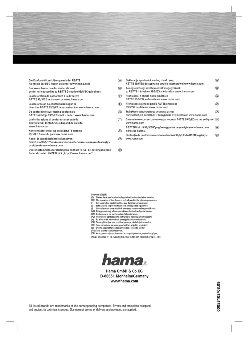 Hama WLAN IP-Camera operating instructions