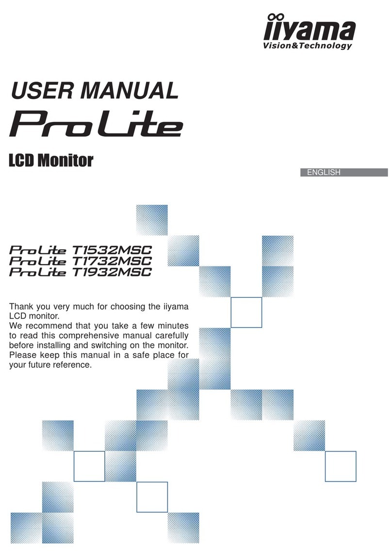 Iiyama ProLite T1532MSC User manual
