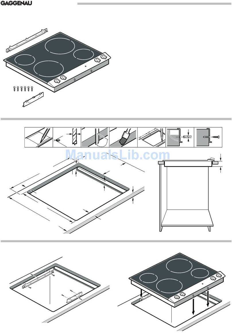 Gaggenau VE 260 934 installation instructions