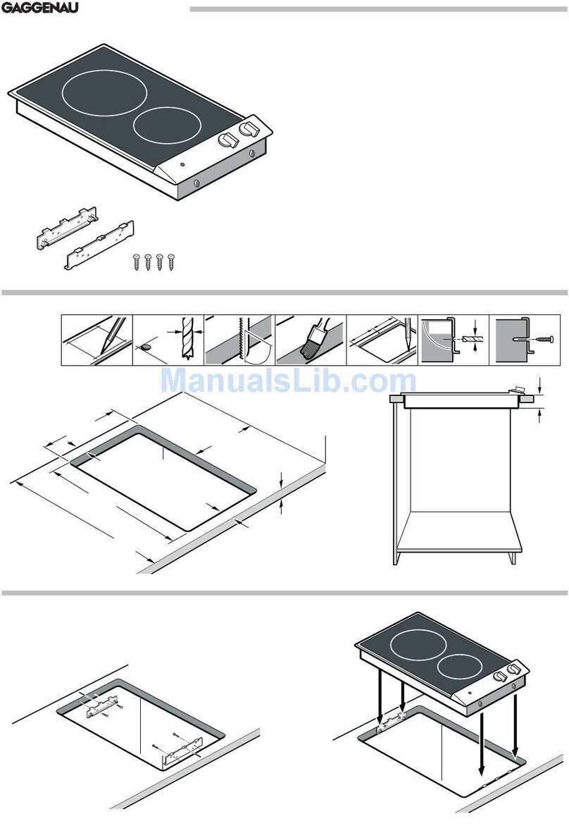 Gaggenau VE 230 934 installation instructions