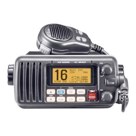 Icom IC-M421 instruction manual