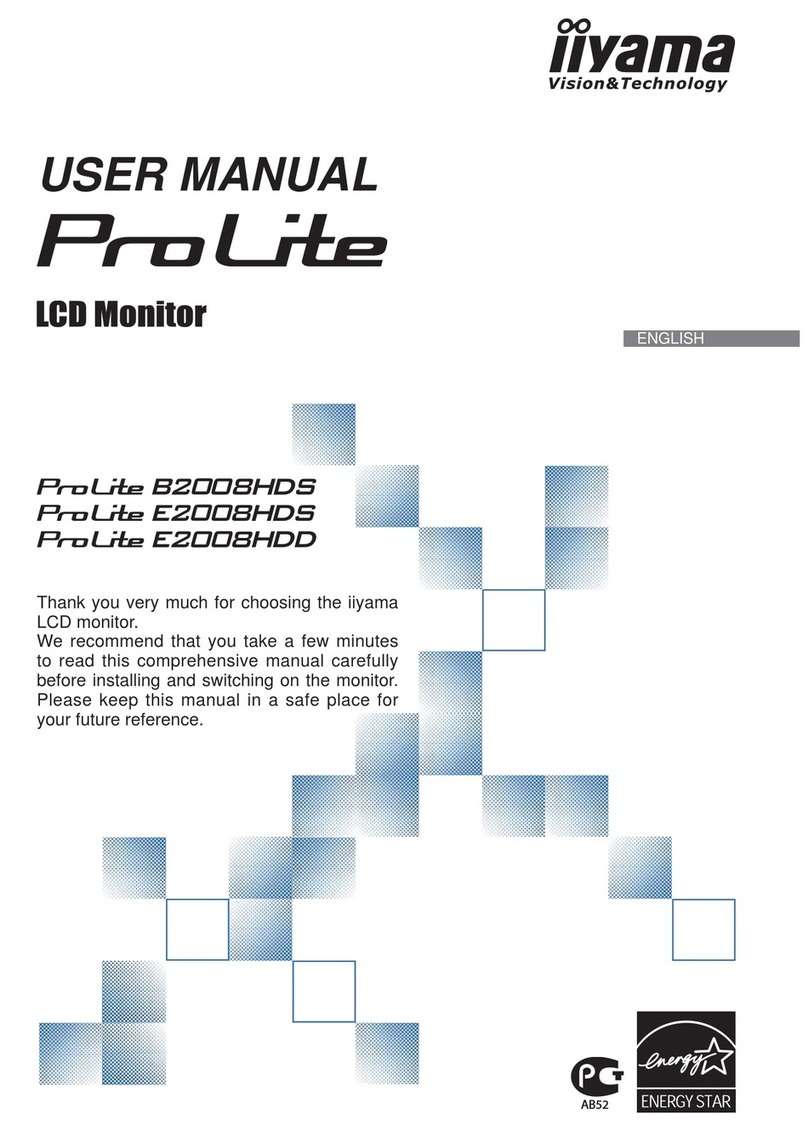 Iiyama ProLite B2008HDS User manual