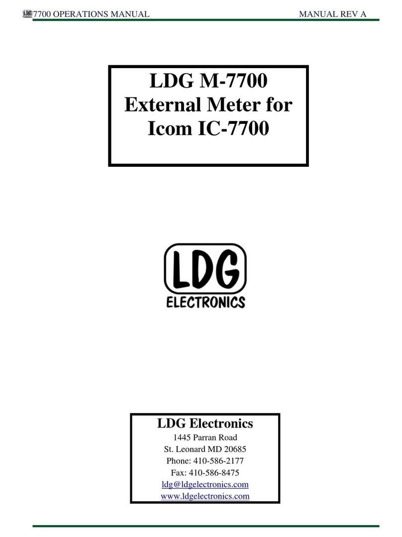 LDG M-7700 User manual