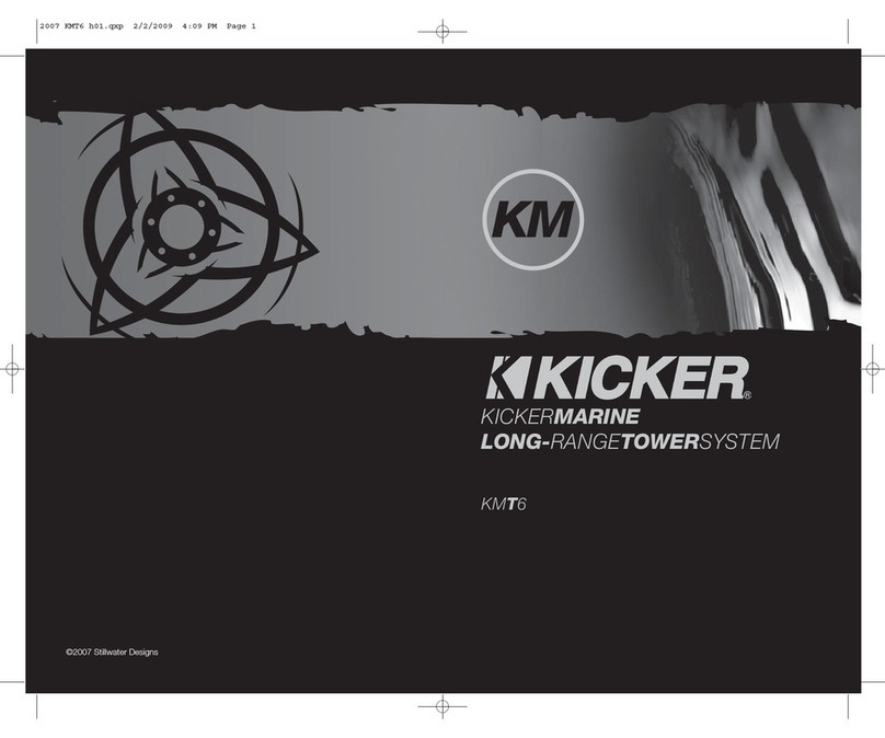 Kicker KMT6 owner's manual