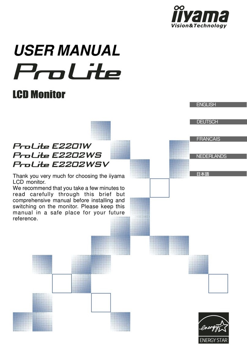 Iiyama ProLite E2201W User manual