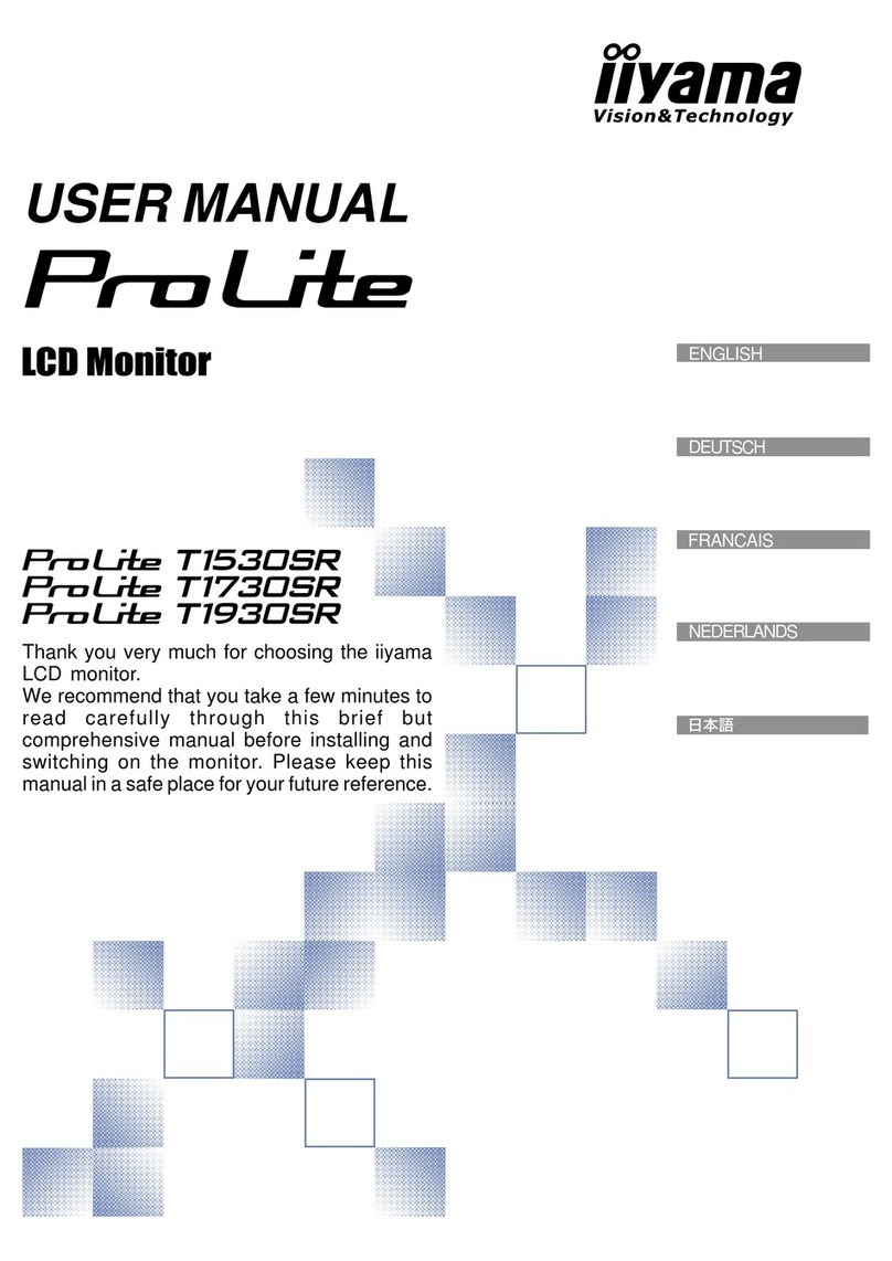 Iiyama ProLite T1530SR User manual