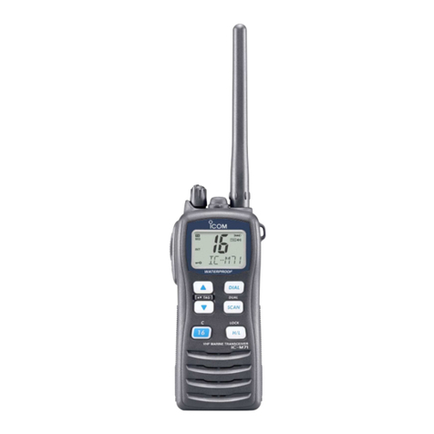 Icom IC-M71 User manual