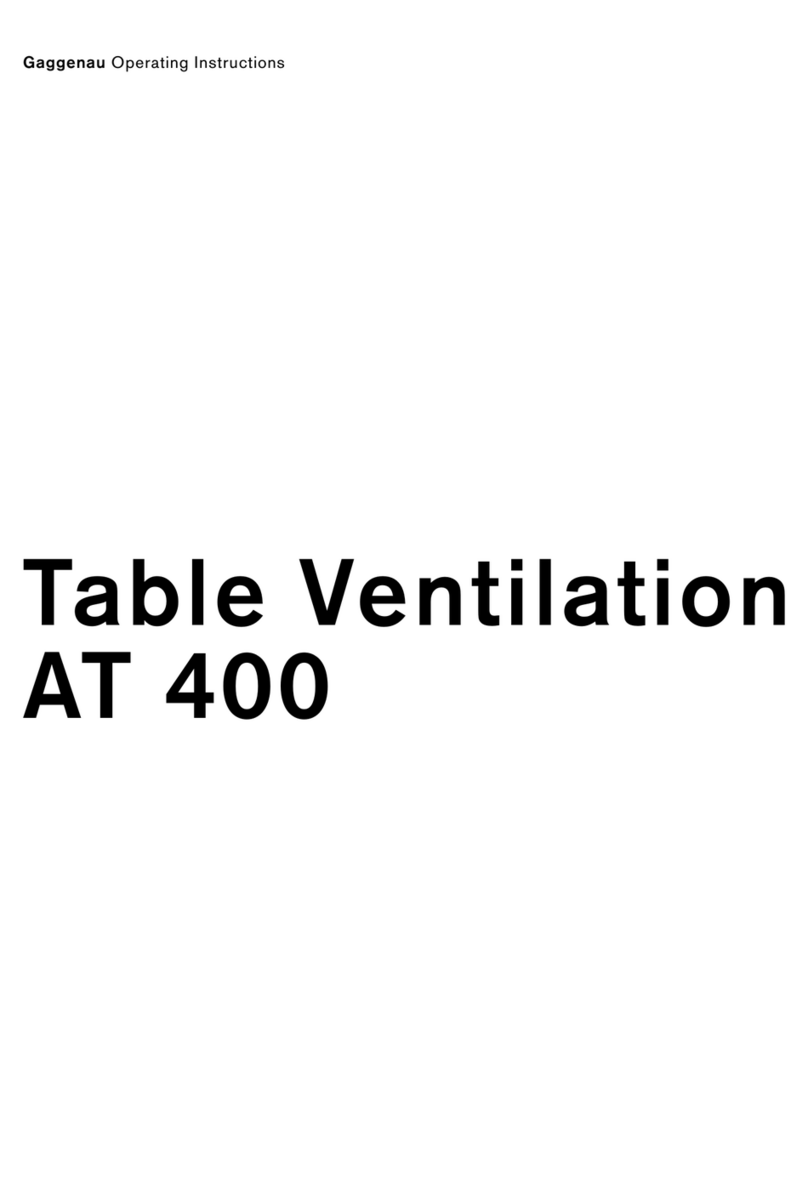 Gaggenau AT 400 User manual