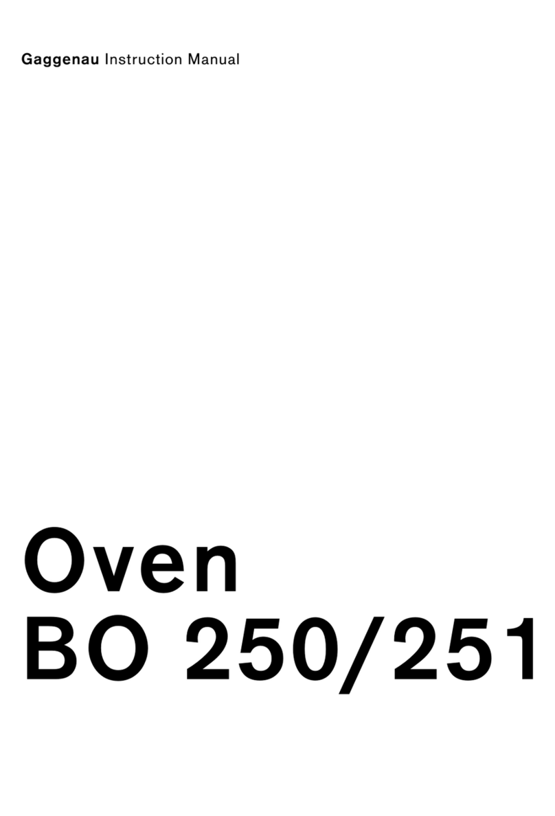 Gaggenau BO 250/251 instruction manual