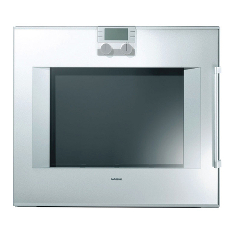 Gaggenau BO 270/271 instruction manual