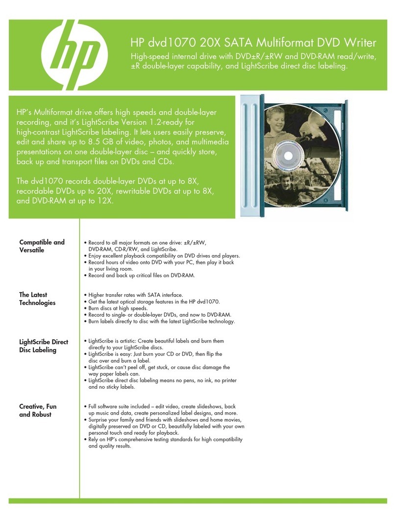 HP dvd1070 User manual HP dvd1070 User manual