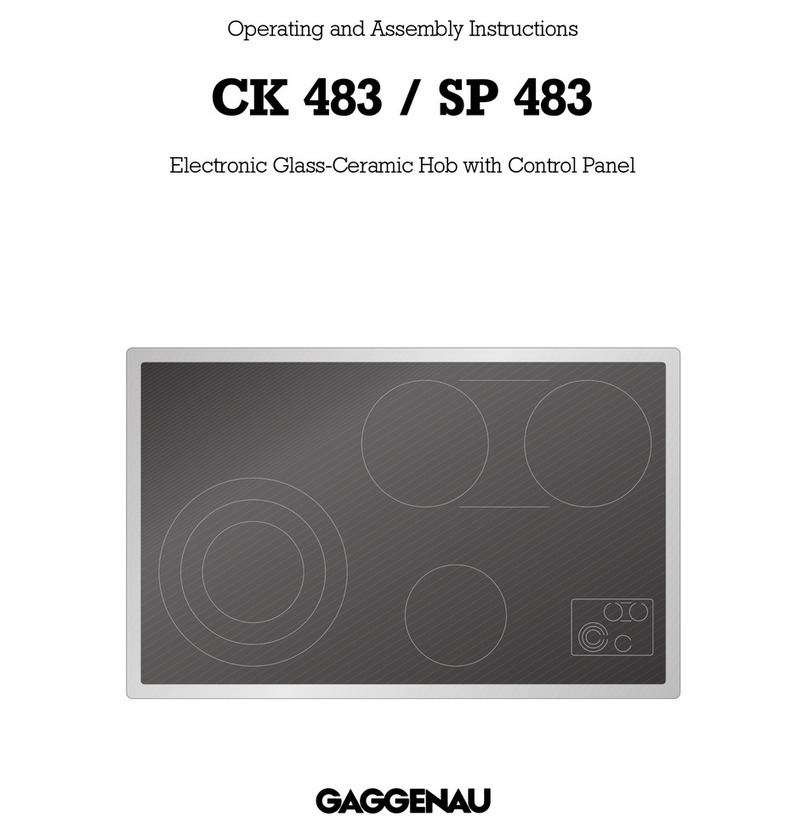 Gaggenau SP 483 Product guide