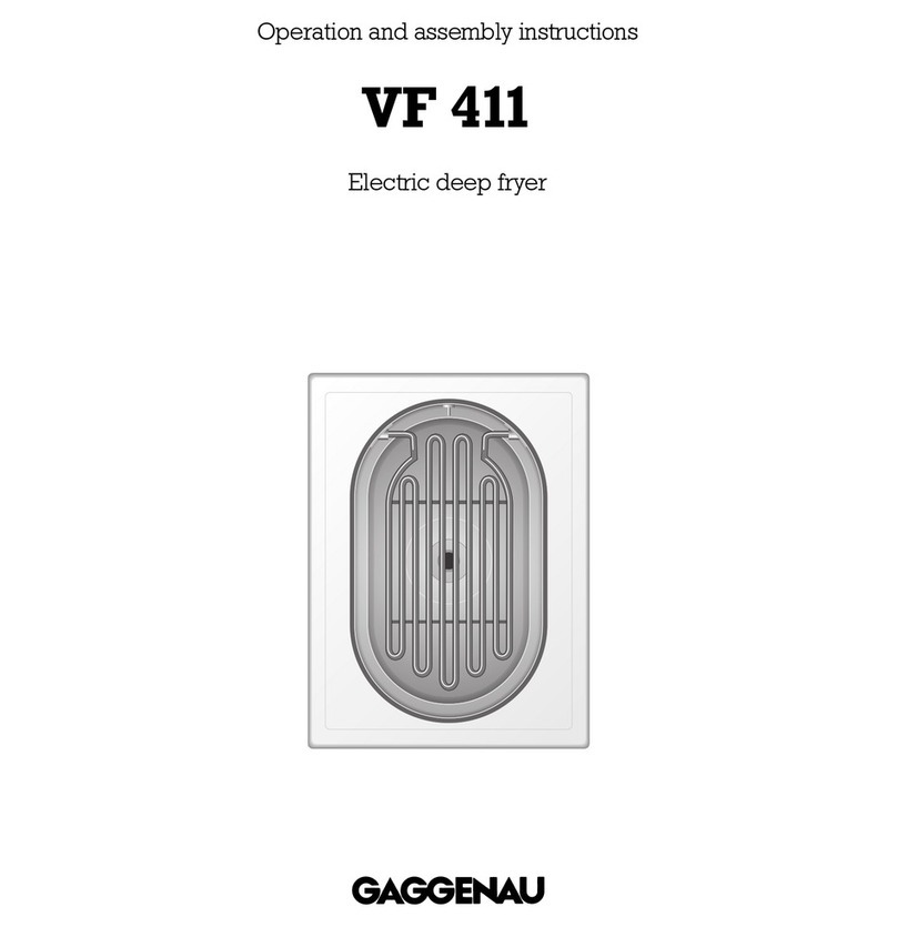 Gaggenau VF 411 Operation and assembly instructions