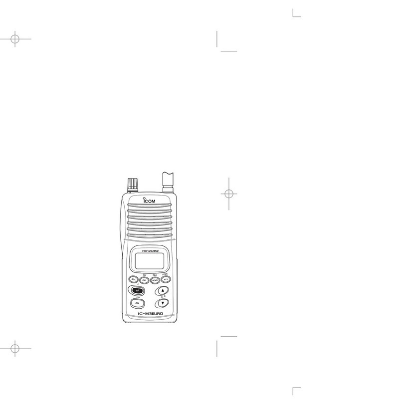 Icom IC-M3EURO instruction manual