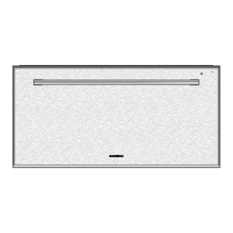 Gaggenau WS 262110 User manual