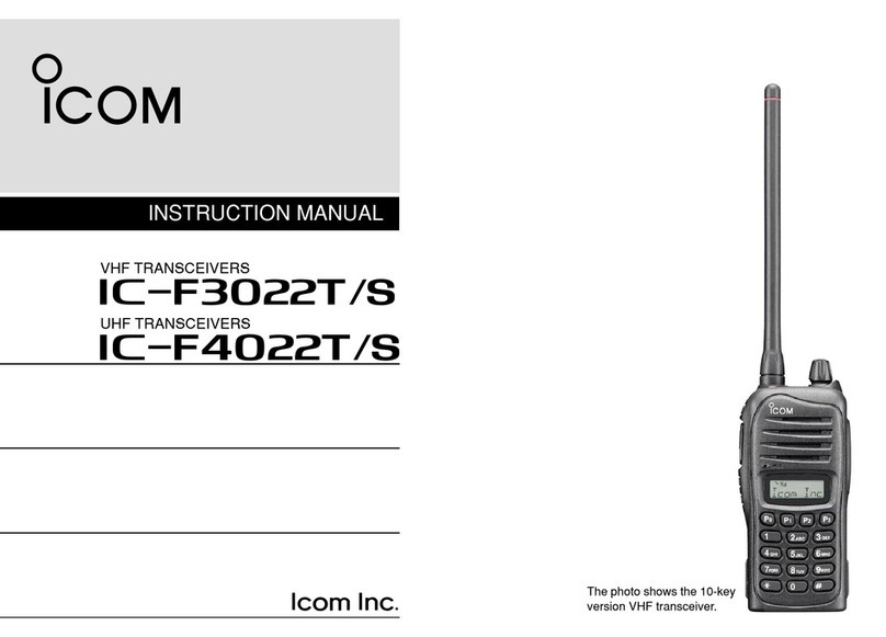 Icom IC-F4022T User manual