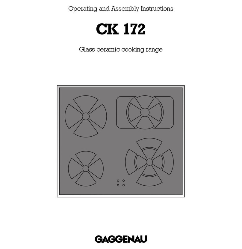 Gaggenau CK 172 Operating and assembly instructions