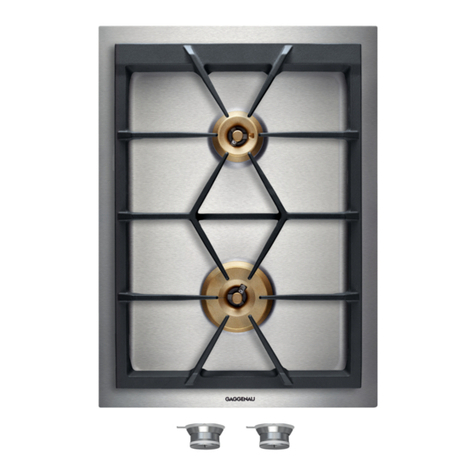 Gaggenau VG 421 CA Operation, maintenance and installation manual